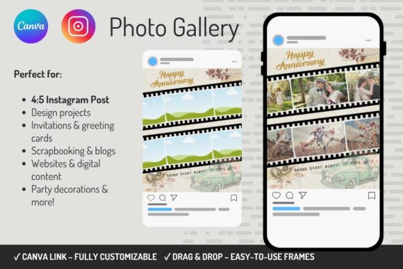 Download ANNIVERSARY Instagram Photo Template - Instagram Collection
